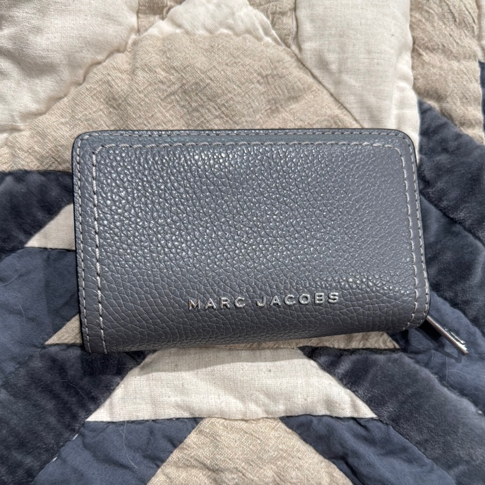Marc Jacobs Charcoal Leather Wallet